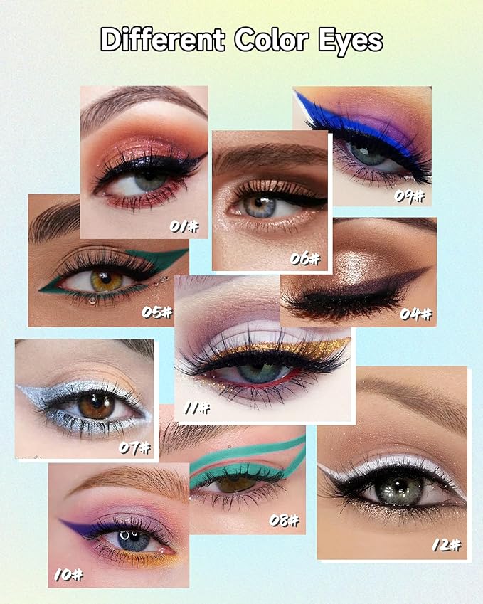 Waterline Gel Eyeliner Pencil, Black Matte Waterproof Long Lasting Cream Eye Liner Pencil with Sharpener, Hypoallergenic Highly Pigmented Smudge-Proof Precision Smooth Eyeliner Makeup Pen for Women-01