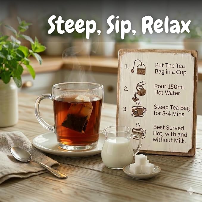 Goodwyn Masala Black Tea Chai (30 Tea Bags) | Authentic Indian Spiced Tea | Kadak Doodh Chai | Real Herbs & Spices | From Own Tea Estates in Assam | 100% Natural | Plastic Free Tea Bags | Bold & Aromatic | Traditional Masala Chai for Daily Enjoyment