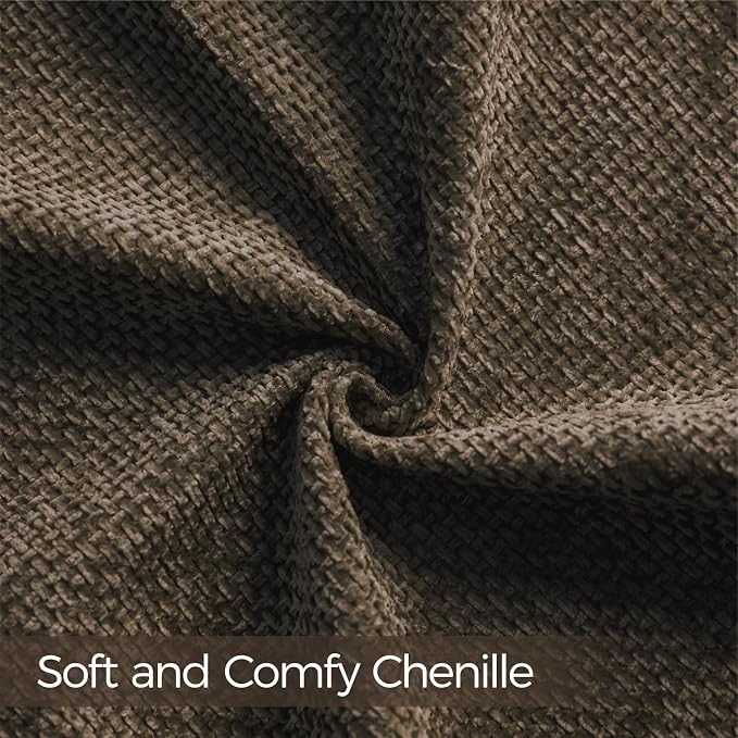 a moment Dark Brown Chenille Throw Pillow Covers 12x20 Inch Pack of 2 Modern Decorative Throw Pillow Covers Farmhouse Cross Covers Home Decor for Sofa Bedroom Living Room