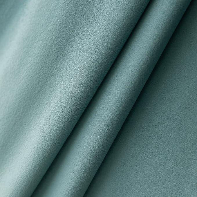 NiNi ALL LightBlue Velvet Throw Pillow Covers 26x26 Pack of 2 Decorative | Soft Solid Boho Cushion Squar Pillow Cases for Chair Sofa Bedroom Farmhouse Living room Modern Luxury Home Decor Christmas