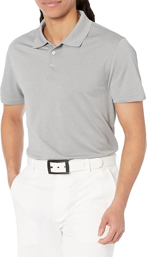 Amazon Essentials Men's Moisture Wicking Golf Polo Shirt, Short Sleeve, Slim-Fit, Quick-Dry, Active Wear