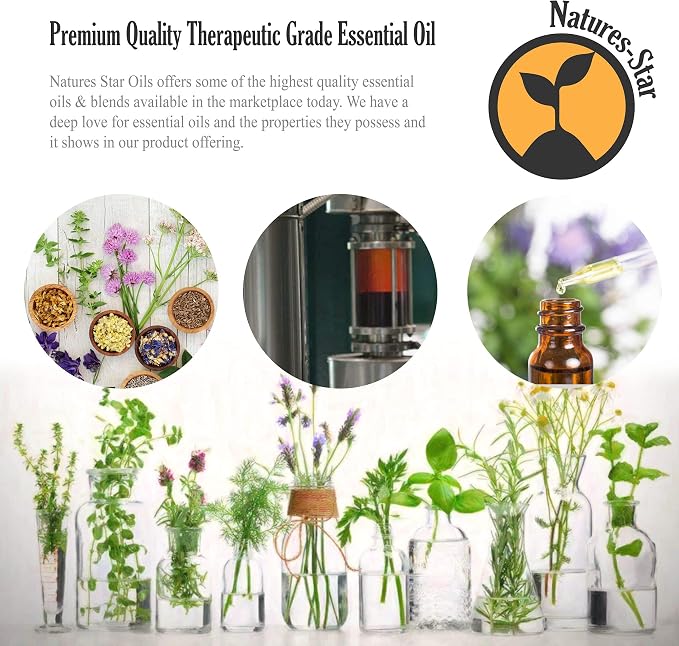 Natures-Star 16oz Peppermint Essential Oil (16 Ounce Total), Therapeutic Grade, Peppermint Oil for Diffuser, Candle Making, Aromatherapy