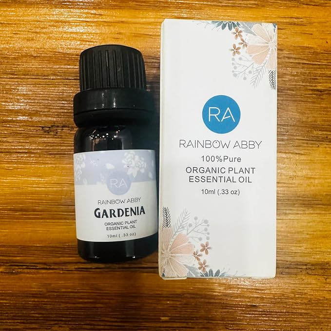 2-Pack Gardenia Essential Oil 100% Pure Oganic Plant Natrual Flower Essential Oil for Diffuser Massage Skin Care - 10ML