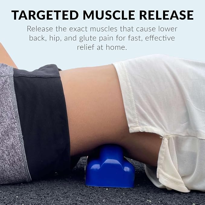 QL Claw Massage Tool for Back Pain Relief – Lower Back Massager & Trigger Point Massage Tool for Back, Hip & Glutes – Portable Manual Muscle Release Device