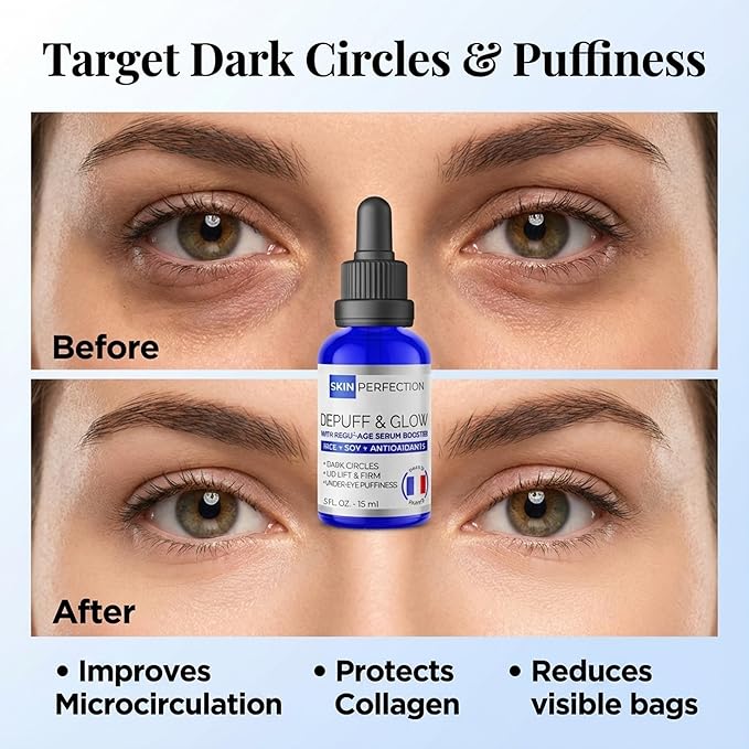 Skin Perfection Regu Age Anti-aging Serum Booster Diy Dark-circle Treatment Reduce Puffiness Firming Improve Under Eye Mix in Any Eye Cream Natural Peptides