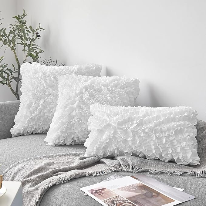 FAVRIQ 14 x 36 Inch Pillow Inserts - Premium Square Interior Sofa Throw Pillow with 100% Cotton Cover - Decorative Pillow Insert - Pack of 1