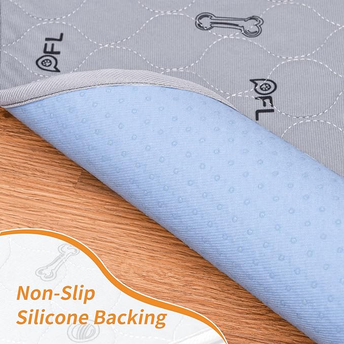 Pee Pads for Dogs Washable, Absorbent,34x52 Reusable Puppy Pads | Waterproof, Non-slip, dog Mats for Potty Training, Playpen, Crate, Senior Dog Incontinence, Housebreaking