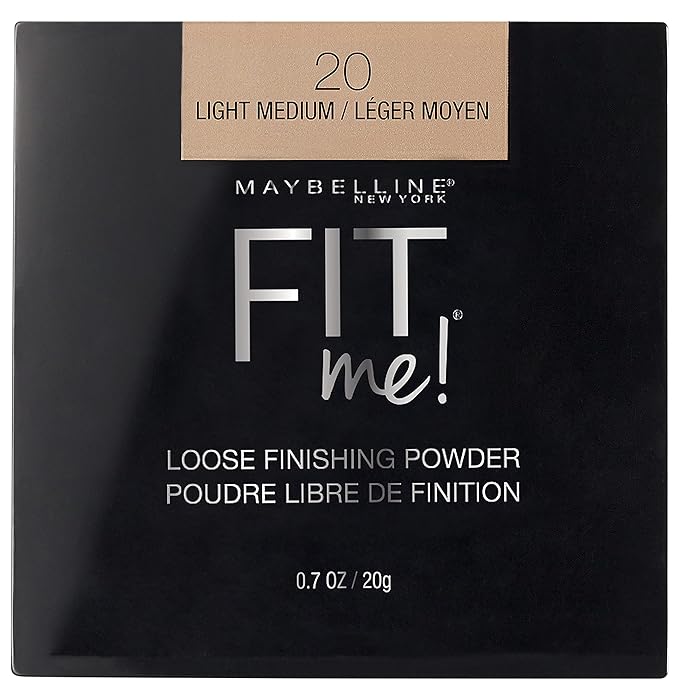 Maybelline Fit Me Loose Setting Powder, Face Powder Makeup & Finishing Powder, Light Medium, 1 Count