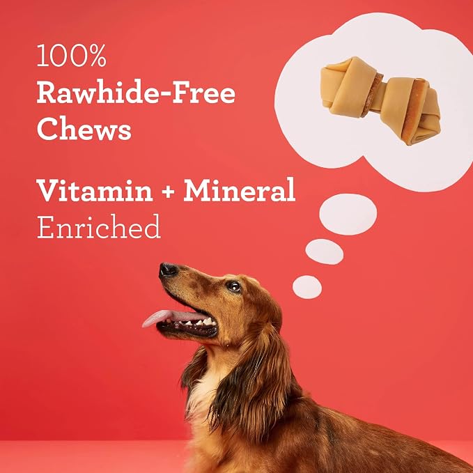 DreamBone Mini Bones Bacon & Cheese Rawhide-Free Dog Treats, 24 Count | Daily Chew, Digests Safely and Completely, Made With Real Protein, Chicken and Veggies, Bacon & Cheese Flavor, For Adult Dogs