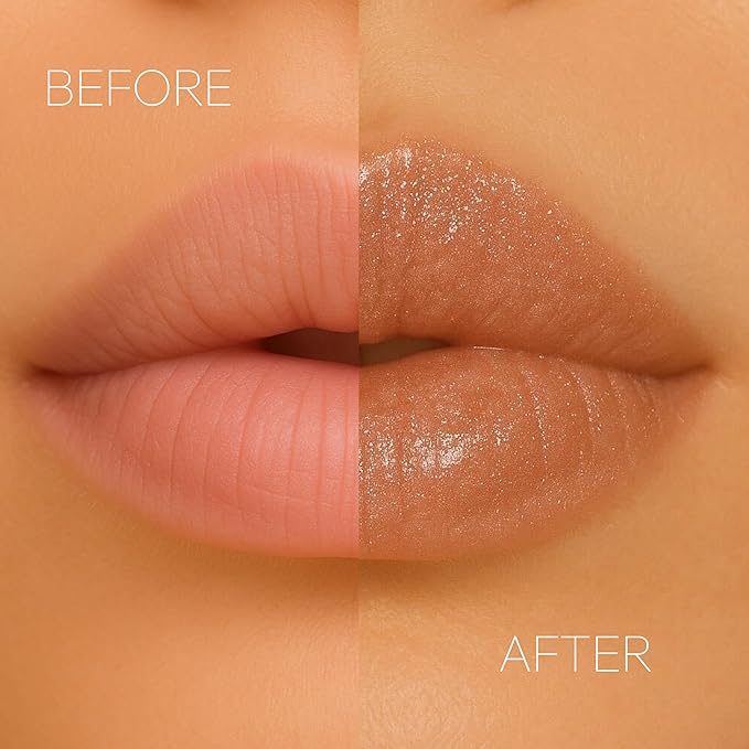 Formless Beauty by Jenny McCarthy Lip Gloss – Euphoria Lip (Chestnut-Brown Shine) – Hydrating, Clean, Non-Toxic, High-Shine Finish