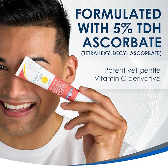 Vanicream Vitamin C Serum, 1.2 Fl Oz, Formulated without Common Irritants for Sensitive Skin, Milky and Lightweight Brightening Serum, Hydrates & Boosts Glow, Dermatologist-Tested