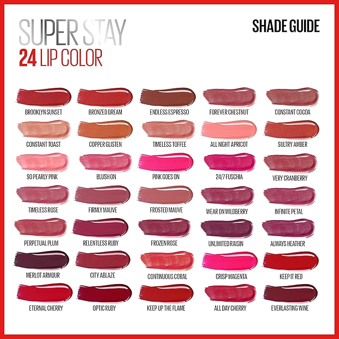 Maybelline Super Stay 24, 2-Step Liquid Lipstick Makeup, Long Lasting Highly Pigmented Color with Moisturizing Balm, All Night Apricot, Nude Orange, 1 Count