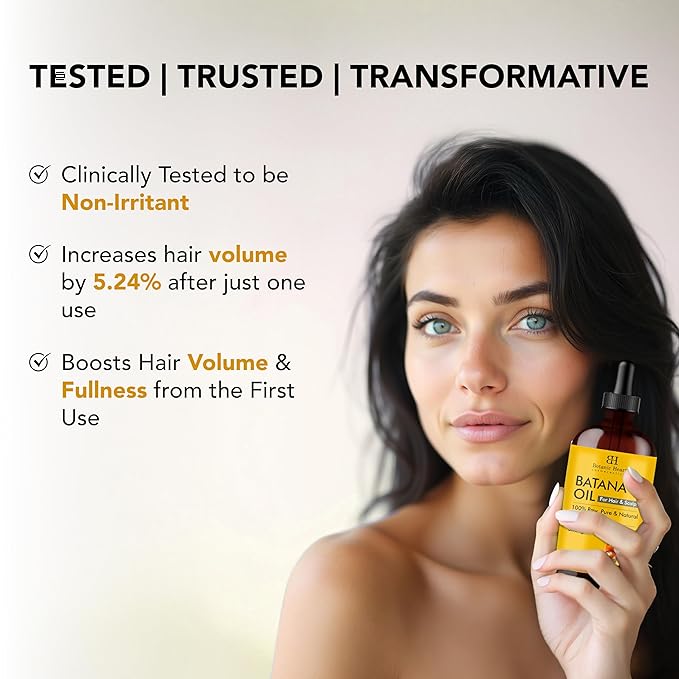 Botanic Hearth Hair Oil for Hair Growth & Hair Treatment Oils | Strengthening Dry, Frizzy, Damaged Hair & Scalp Treatment | Batana Oil – 2 Fl Oz