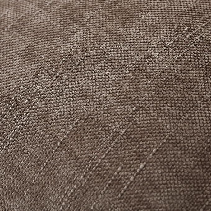 Set of 4 Soft Textured Decorative Throw Pillow Covers 22x22 Inch Cozy Farmhouse Cushion Cover Square Accent Pillow Cases for Bed Couch Sofa Living Room, Taupe Grey