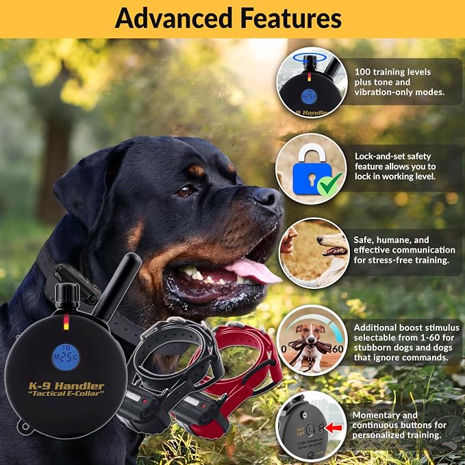 E-Collar Educator K9 Tactical Handler 3/4 Mile Trainer, 2 Dog, 37"
