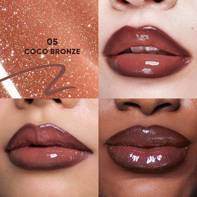 JUDYDOLL Peel Off Stain and Plumping Oil Duo - Long-Lasting Lip Stain with 3D Plumping Gloss, Hydrating and Non-Sticky Formula, Macaron-Inspired Lipstick (#05 Coco Bronze)