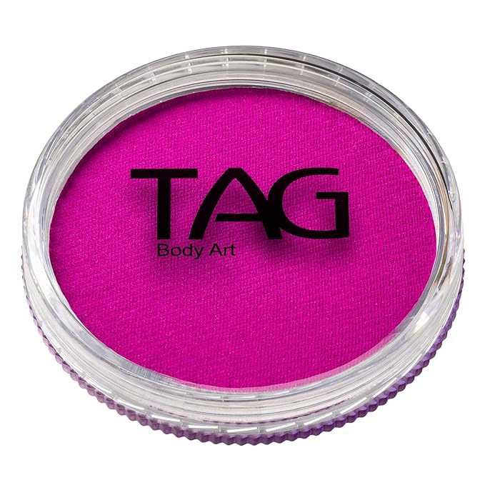 TAG Professional Face and Body Paint, Regular Fuchsia 32gm, non-toxic, hypoallergenic, easy to wash off, ideal for Kids Parties, Halloween, Cosplay and Events
