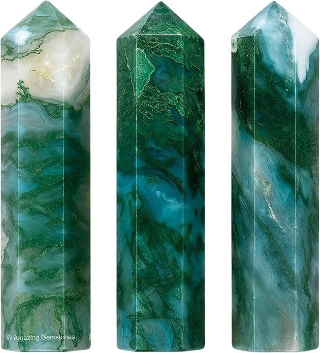 Amazing Gemstone Crystal Points Bulk Healing Crystals & Stones - Premium Single Terminated Healing Wand Point Bulk Crystals for Crafts, Crystal Grid, DIY Work
