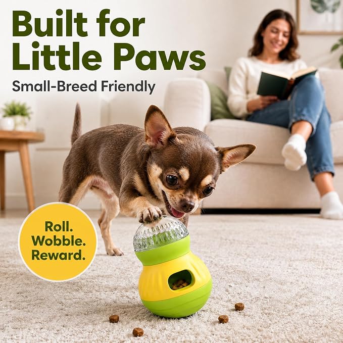 Dog Treat Dispensing Puzzle Toy Puppy Interactive Toys Slow Feeder