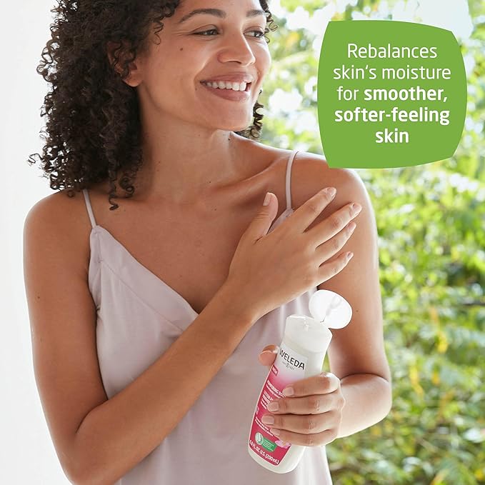 Weleda Pampering Wild Rose Body Lotion, Plant Rich Moisturizer with Wild Rose Oil, Jojoba Oil and Shea Butter, 6.8 Fl Oz (Pack of 1)