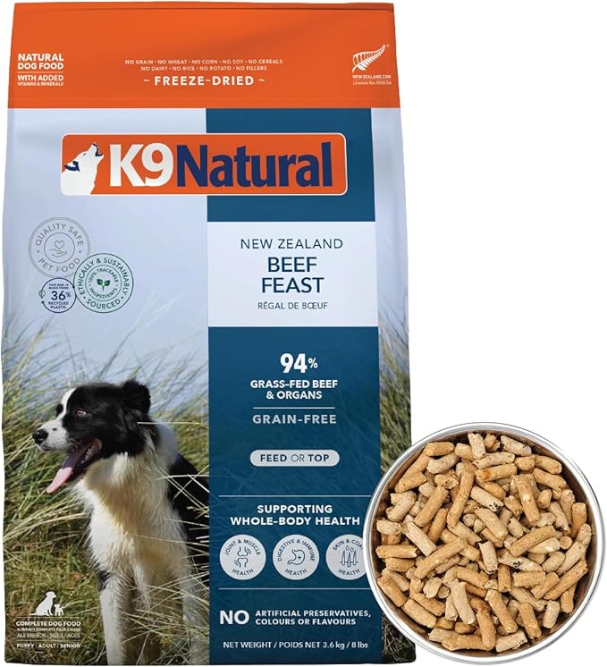 K9 Natural - Freeze Dried High Protein Grain-Free Dog Food Or Topper