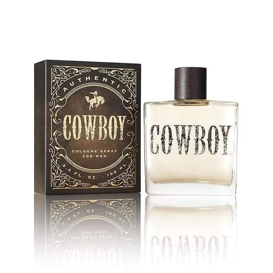 Tru Western Cowboy Men’s Cologne Spray, Woody, Spicy, Earthy Scent with Juniper, Fresh Moss, Pepper, Sage & Mahogany Woods, 3.4 fl oz (100 ml)