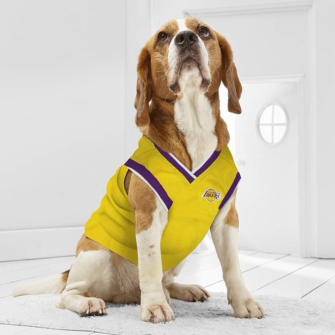 Pets First NBA Los Angeles Lakers Dog Jersey, X-Large - Tank Top Basketball Pet Jersey (Pack of 2)