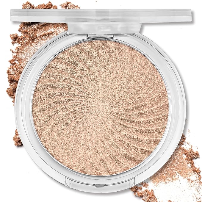 Highlighter Makeup Palette Shimmer Face Body Illuminator Glitter Highlighter Makeup Kit Long Lasting Highly Pigmented Highlighters Makeup Palette #3 Sunflower Gold