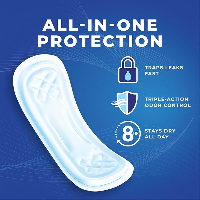 Stayfree Ultra Thin Super Long Pads with Wings For Women, Reliable Protection and Absorbency of Feminine Moisture, Leaks and Periods, 32 count - Pack of 4