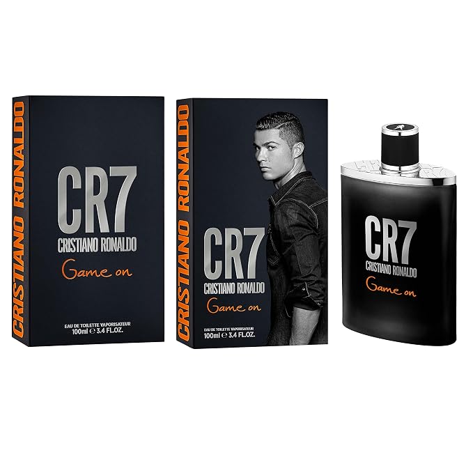 Cristiano Ronaldo CR7 Game On - Aromatic Fragrance For Men - Woody And Alluring Scent - Tropical And Dense Essence - A Dark And Sophisticated Aesthetic - Bold And Long Wearing - 3.4 Oz EDT (Pack of 2)