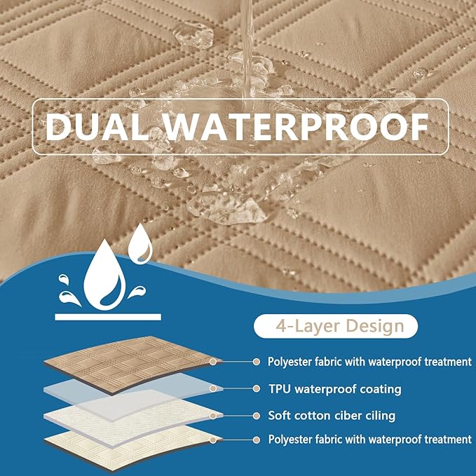 Waterproof Reversible Dog Blanket, Soft Couch Cover for Dogs Washable | Dual-Sided Waterproof Pet Bed Blanket, Resist Stains Spills & Pet Hair, Practical Furniture Protector For Pets, Size 30"x70"