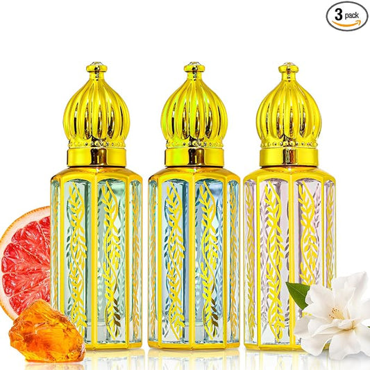 Arabic Perfume for Women, Floral & Fruity Arab Perfume Oil Roll On, Long Lasting Charming Fragrance, 0.4 fl. oz