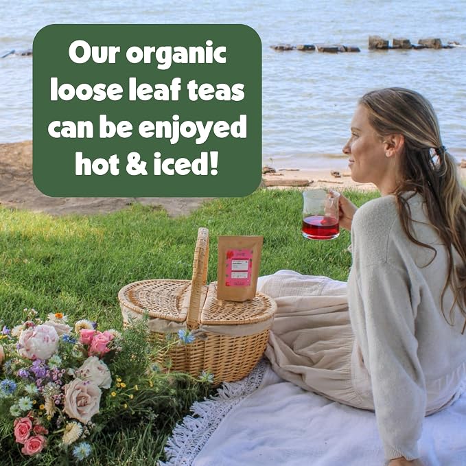 Heavenly Tea Leaves Organic Herbal Tea Sampler, Loose Leaf Decaf Set