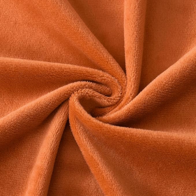 Throw Pillow Covers Lumbar 14x36 Inch Velvet Pillow Covers, Soft Decorative Burnt Orange Pack of 1 Long Pillow Case for Couch Cushion Chair Sofa Bed Living Room