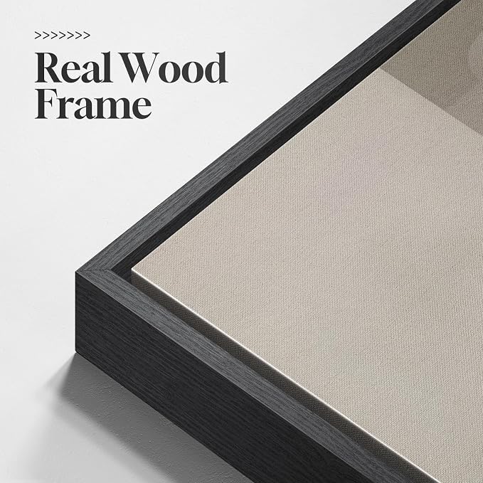 Extra Large Framed Black and White Abstract Wall Art for Living Room, Oversized Square Modern Canvas Prints Paintings, Neutral Minimalist Pictures for Hallway Dining Bedroom Office Wall Decor 40x40 In