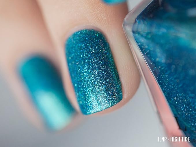 ILNP High Tide - Bright Blue Green Holographic Nail Polish