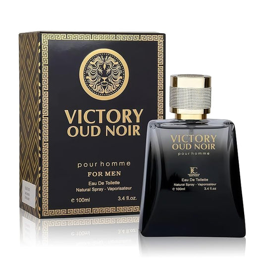 AFLUXE Victory Oud Noir | Oud Cologne For Men with Black Pepper & Citrus | Long-Lasting Eau de Toilette | Gift Set for Him