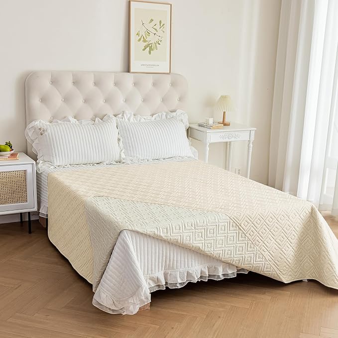 2026 Waterproof Dog Bed Blanket (82"x82") Comfy Couch Sofa Mat for Dog Pets with Anti-Slip Back, Universal Incontinence Lightweight Liner Pad for Furniture Car Picnic etc Durable Washable, Beige