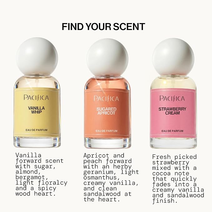 Pacifica Vanilla Whip Eau de Parfum, Female, Liquid, 1 Fl Oz, Vanilla, Vegan, Long Lasting, Paraben Free