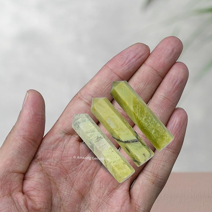 Amazing Gemstone Crystal Points Bulk Healing Crystals & Stones - Premium Single Terminated Healing Wand Point Bulk Crystals for Crafts, Crystal Grid, DIY Work
