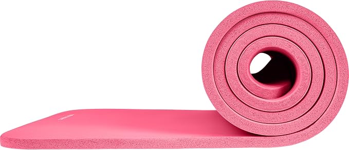 Retrospec Solana Yoga Mat Thick 1/2in Non-Slip Workout Mat with Nylon Strap - 72x24in Exercise Mat for Pilates, Stretching & Fitness - BPA Free, Easy Clean