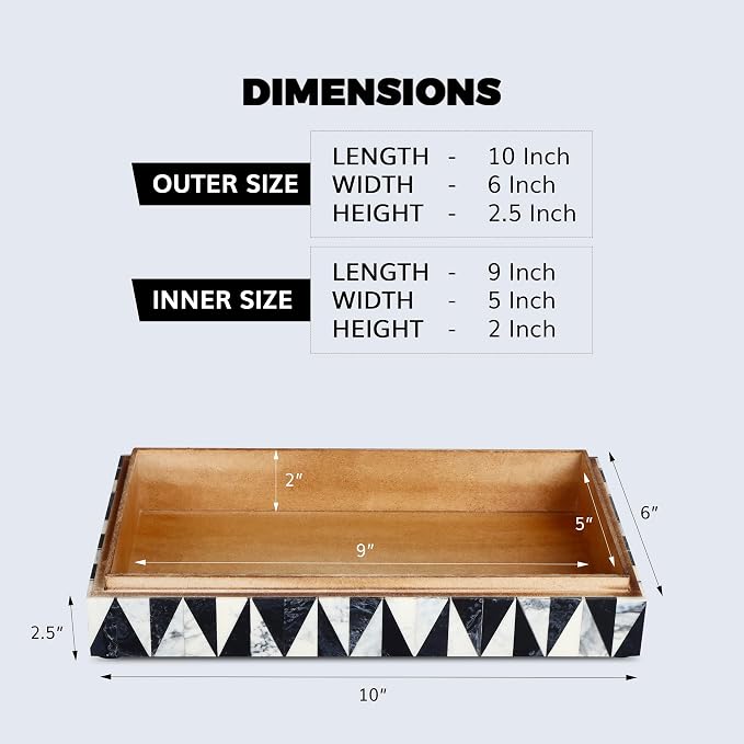 Handicrafts Home Decorative Storage Box 10x6 – Remote Organizer Box with Lid, Modern Decorative Keepsake Box, Boho Shelf Décor, Memory Box for Photos or Letters, Decorative Box for Table Décor