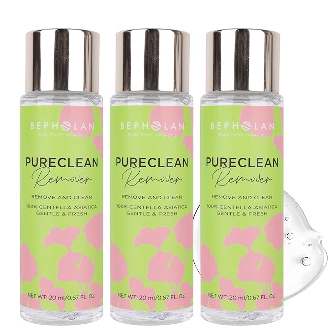 BEPHOLAN Cluster Lash Glue Remover 60ml, DIY Eyelash Extension Remover, Bond & Seal Adhesive Professional & Self Use, for Sensitive Eyes, Eye Makeup & Mascara Remover