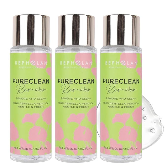 BEPHOLAN Cluster Lash Glue Remover 60ml, DIY Eyelash Extension Remover, Bond & Seal Adhesive Professional & Self Use, for Sensitive Eyes, Eye Makeup & Mascara Remover