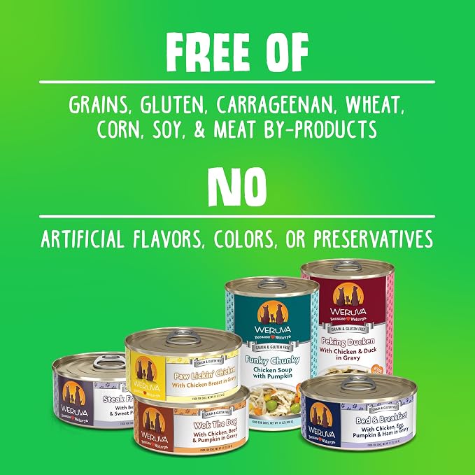 Weruva Classic Dog Food, That's My Jam! with Chicken & Lamb in Gelée, 14oz Can (Pack of 12)