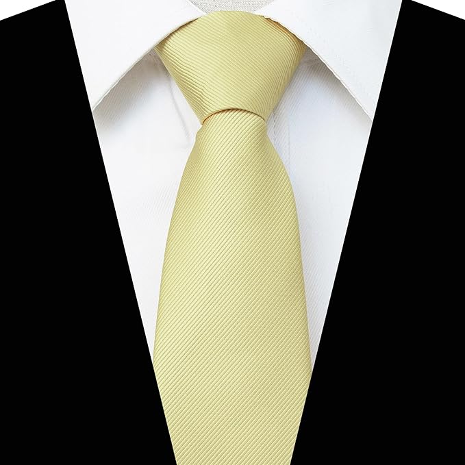 JEMYGINS 3.15“Solid Color Pre-tied Adjustable Necktie for Business and Wedding