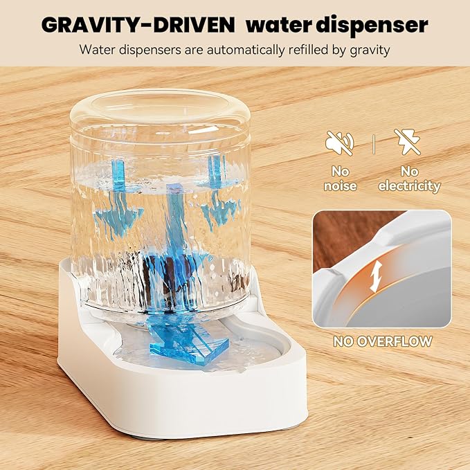 Automatic Cat Water Dispenser Dogs (Bowl not Included) | Dog Water Bowl Dispenser Adjustable Water Dispensing, Auto Pet Waterer for Cats and Dogs