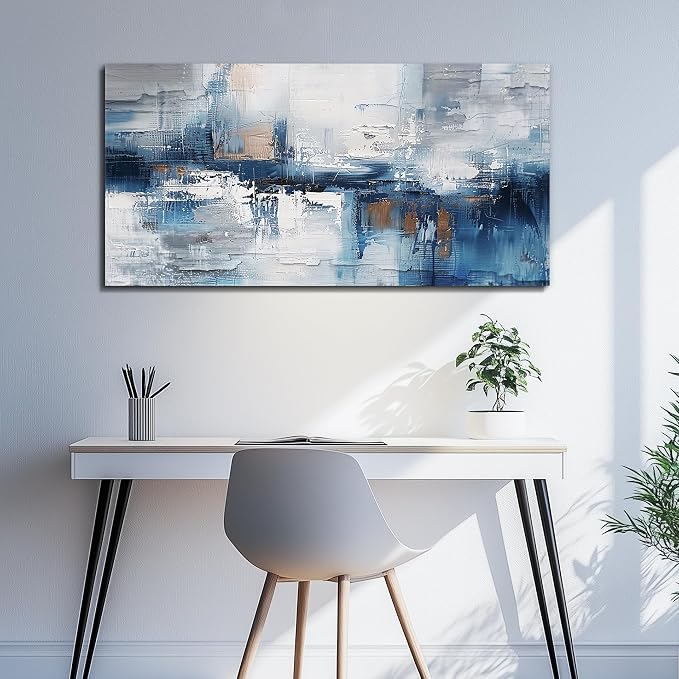 KELIYUAN Canvas Wall Art For Living Room Framed Wall Decor For Bedroom Office Decorations Minimalism Abstract Wall Paintings Inspiration Pictures Artwork Modern Room Home Decor Mural 20 x40 in