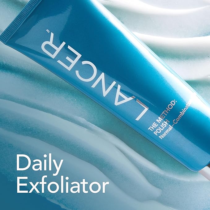 Lancer Skincare The Method: Polish Facial Exfoliator, Daily Exfoliating Face Scrub with Natural Minerals, Sensitive Dehydrated Skin, 4.2 Fluid Ounces