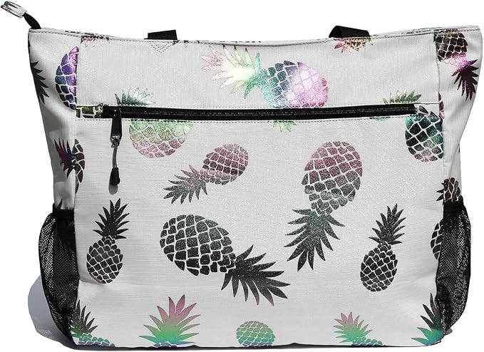 ESVAN LARGE BEACH BAG Water Resistant Lightweight 20 inch Women Oversize Tote Bag for Gym Beach Travel Pool Yoga Nurse